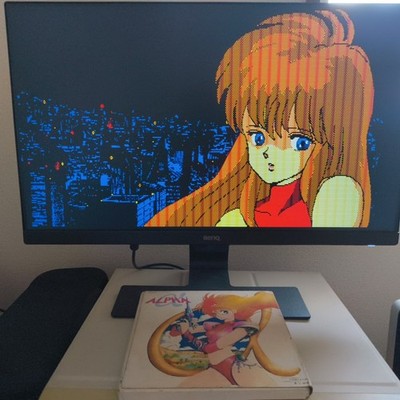 Alpha PC-8801 Square Complete CIB Picture Disc 5.25 Floppy Working Rare Vintage