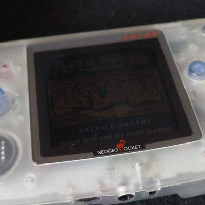 SNK NEOGEO POCKET Color blue Console ARUZE, W/Manual Box set, Working, Japan