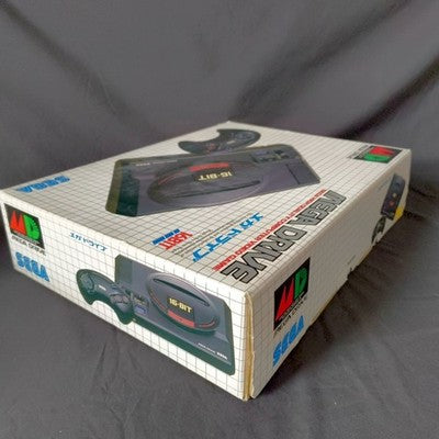 Sega Mega Drive Console System with Controller and AC Adapter Working Japan