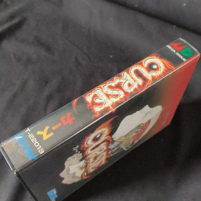 CURSE SEGA MEGA DRIVE Genesis W/Manual, Box, working Japan -i0210-