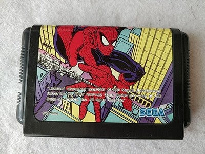 Spider Man Sega Mega Drive Genesis Cartridge Manual Boxed Set Japan Working