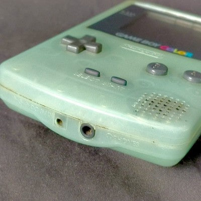 Nintendo Game Boy Color Console Green Junk For Parts Repair No Power Rare Estate