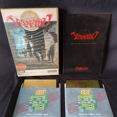 PC-8801 Xanadu : Dragon Slayer Game Disks, Manual, Box, Partly tested, Japan