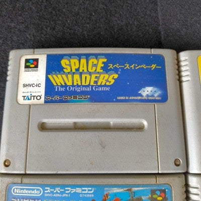 Super Famicom SFC Game Cartridge Bulk Lot of 9 Super Mario World RPG Kirby Japan