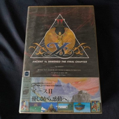 PC-8801 Ys2 Ancient Ys Vanished Game Disks, Manual, Box, Partly tested, Japan
