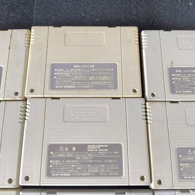 Super Famicom SFC Game Cartridge Bulk Lot of 9 Super Mario World RPG Kirby Japan