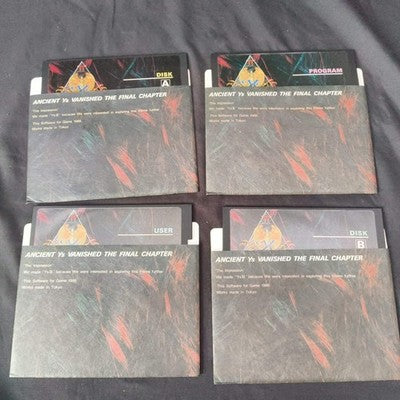 PC-8801 Ys 2 Ancient Ys Vanished The Final Chapter W/Box, manual, set, Japan