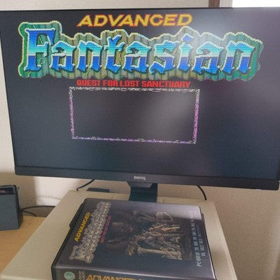 PC-8801 PC88 Advanced Fantasian - Crystal Soft - with Manual, Postcard, Working