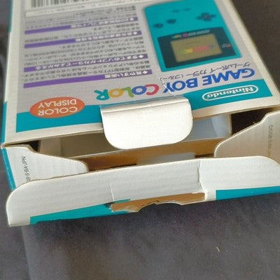 Game Boy Color Teal Nintendo Console CGB-001 Boxed Working No Game Cart Japan