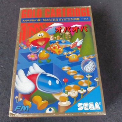 SEGA Opa Opa Mark III Master System Gold Cartridge 1M Mega Complete Japan