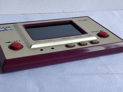 Vintage Nintendo Game and Watch Helmet LSI Screen Handheld Game Japan Working