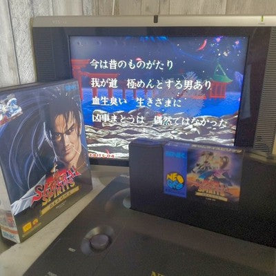 SNK NEO GEO AES Max 330 Mega Pro Gear Spec Real Samurai Spirits Game Tested