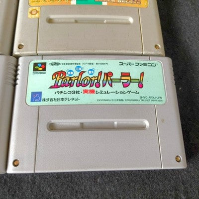 Super Famicom SFC Game Cartridge Bulk Lot of 9 Super Mario World RPG Kirby Japan