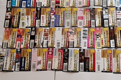SEGA Saturn Game Spine OBI Card Lot of 150 Japan Rare Paper Collectible Set