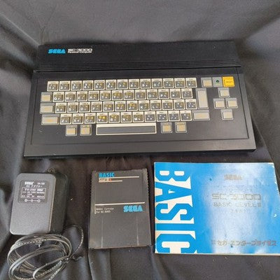 SC-3000 SEGA Personal Computer BASIC Level III B Cartridge AC Adapter Working