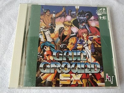 Gain Ground SX NEC PC Engine Super CD-ROM2 Japan Disc Spine Card Case Working