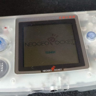 SNK NEOGEO POCKET Color blue Console ARUZE, W/Manual Box set, Working, Japan