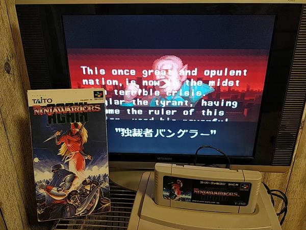 Ninja Warriors Again Super Famicom SFC, w/Manual, Box, Working Japan-h0217-