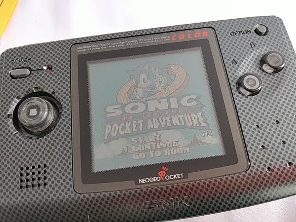 Sonic the Hedgehog Pocket Adventure NEOGEO Pocket NGP CBoxed set, Working, Japan