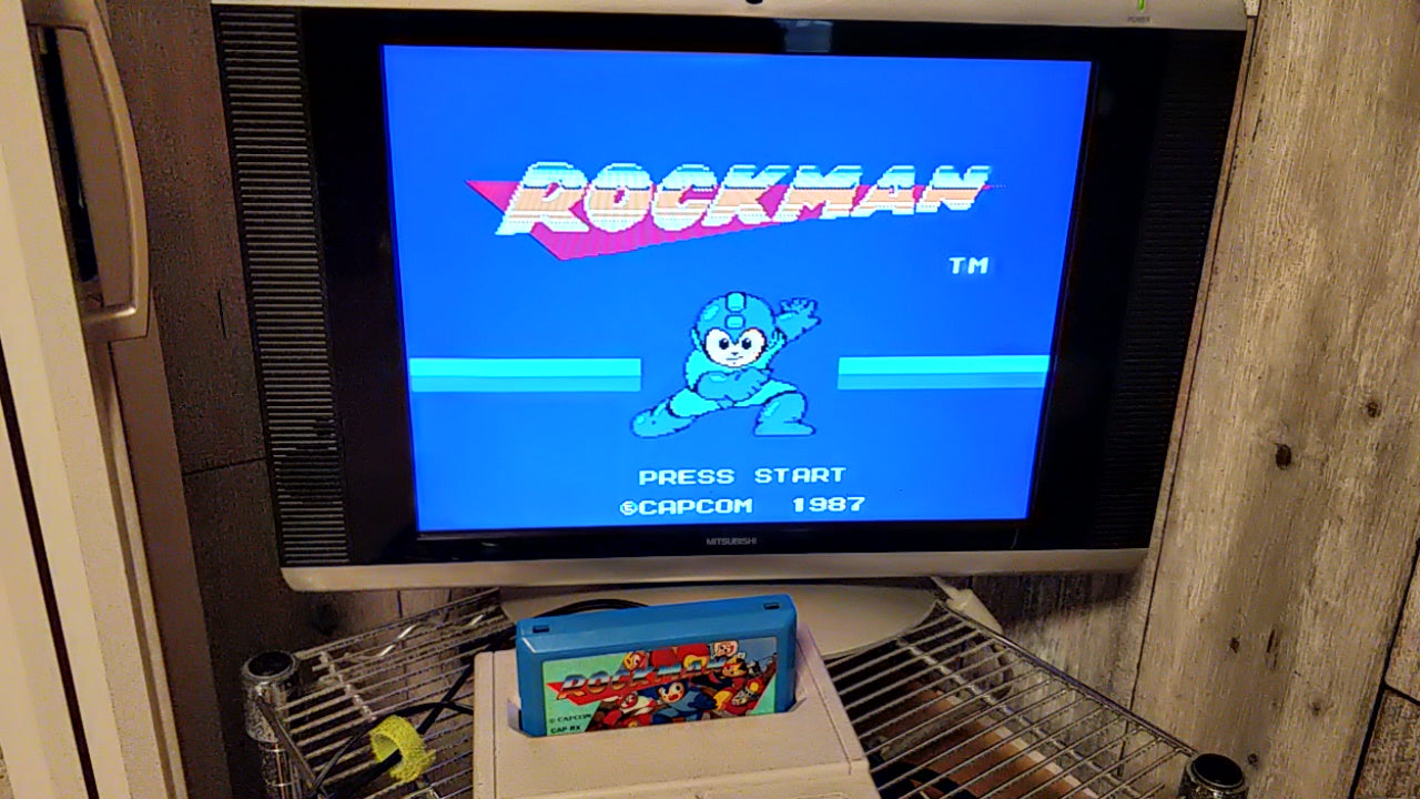 Nintendo Famicom FC (NES) RockMan(Megaman) series 5 game cartridge set-g0830-