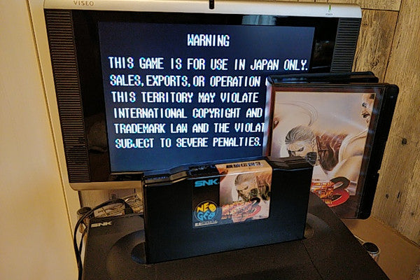 Fatal Fury 3 Garo Densetsu 3 SNK NEO GEO AES Cartridge, Manual Boxed set-h0804-