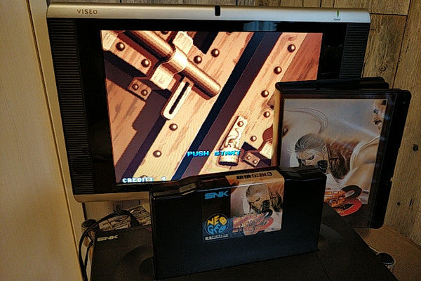 Fatal Fury 3 Garo Densetsu 3 SNK NEO GEO AES Cartridge, Manual Boxed set-h0804-