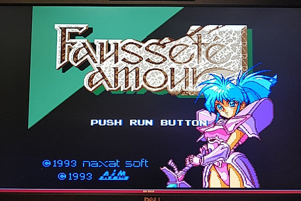 Faussete Amour PC Engine CD-ROM2 Disk, w/Manual and Box, Working-h0113-