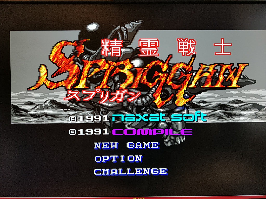 SPRIGGAN PC Engine CD-ROM2 PCE NTSC-J Game Disk,W/Manual,Box, Working-h1025-1