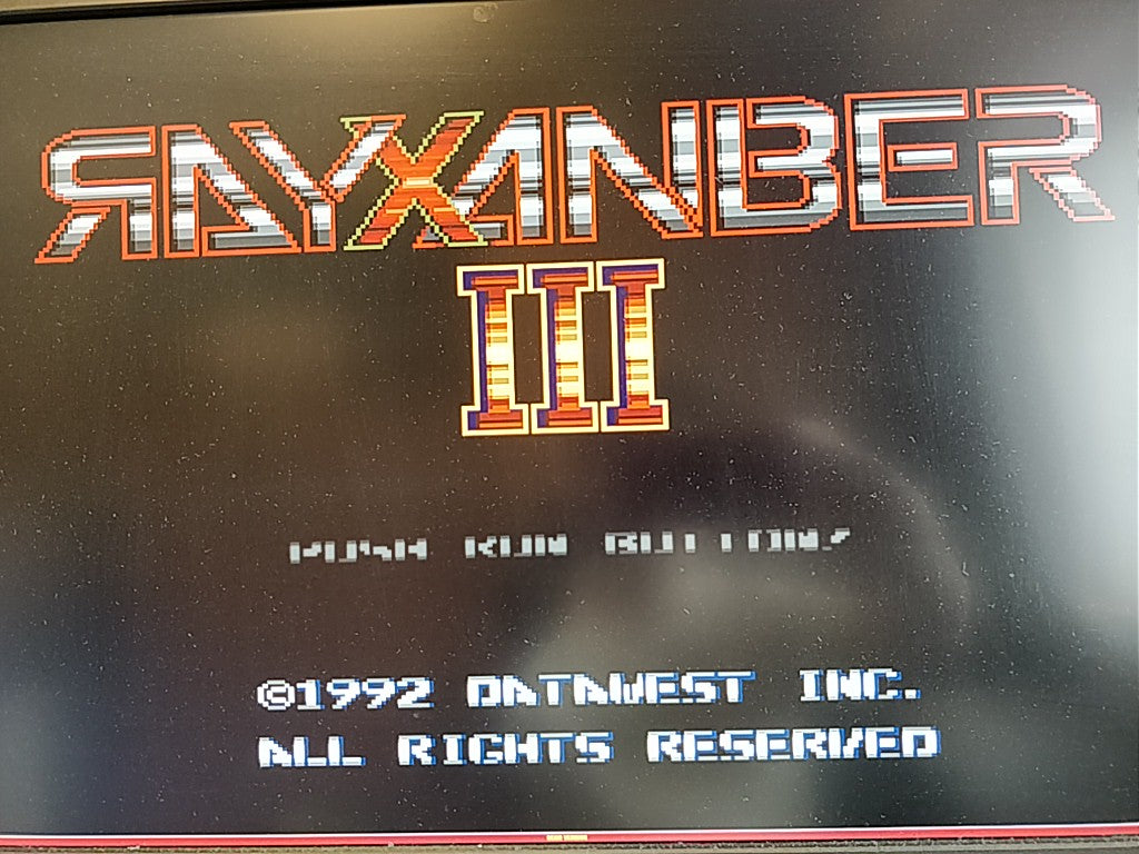 Rayxanber 3 III PC Engine CD-ROM2 PCE Game Disk, W/Manual, Case, Spine card set