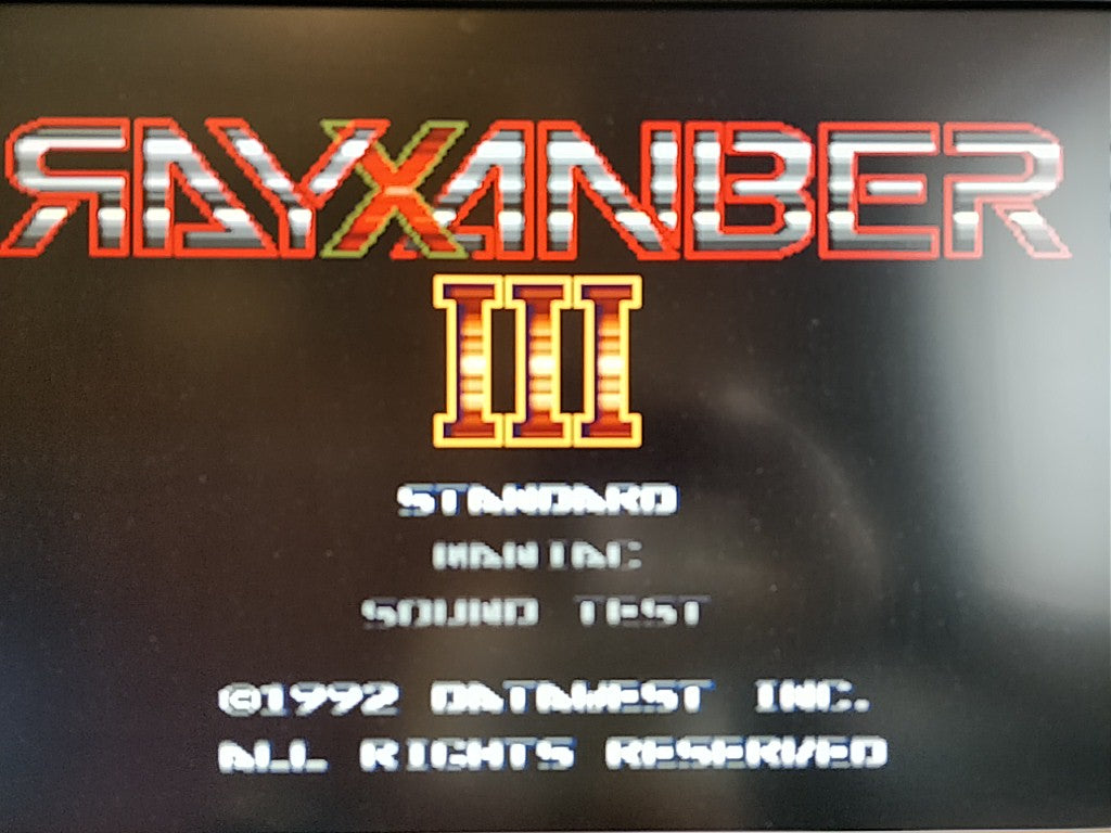 Rayxanber 3 III PC Engine CD-ROM2 PCE Game Disk, W/Manual, Case, Spine card set