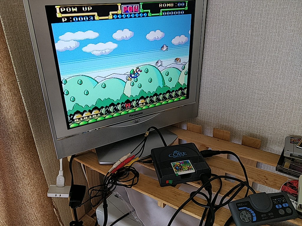HANA TAKA DAKA!? NEC PC Engine TurboGrafx-16 PCE game, Working, Japan -h1227-