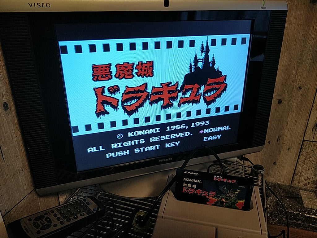CASTLEVANIA Akumajo Dracula Famicom NES Cartridge only, working-h0111-