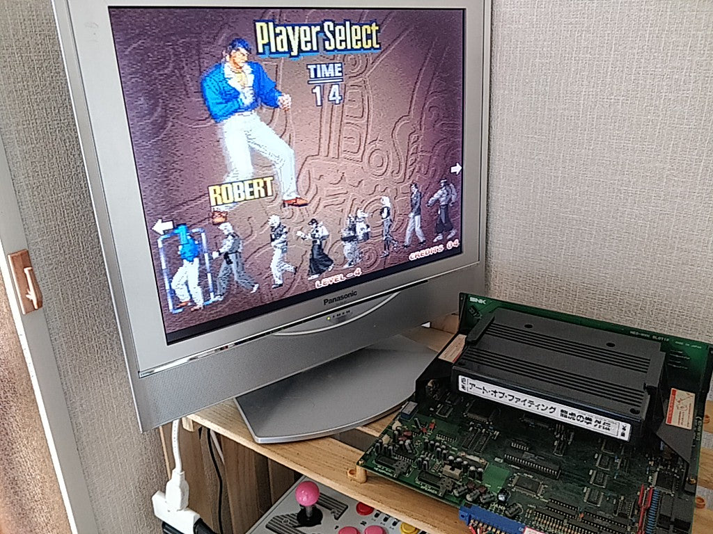 THE PATH OF THE WARRIOR -ART OF FIGHTING 3- NEO GEO MVS Cartridge, Working-g0325