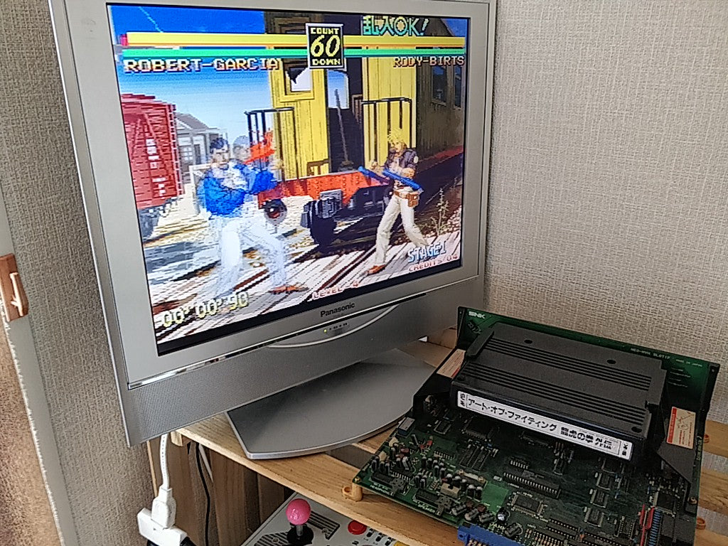 THE PATH OF THE WARRIOR -ART OF FIGHTING 3- NEO GEO MVS Cartridge, Working-g0325