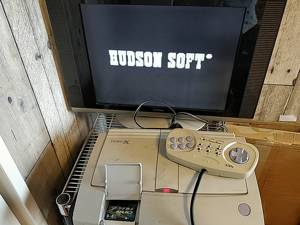 Arcade Card DUO NEC PC Engine TurboGrafx-16 PCE Hu-card and manual set-e0806-