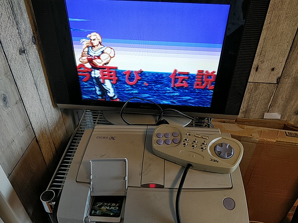 Arcade Card DUO NEC PC Engine TurboGrafx-16 PCE Hu-card and manual set-e0806-