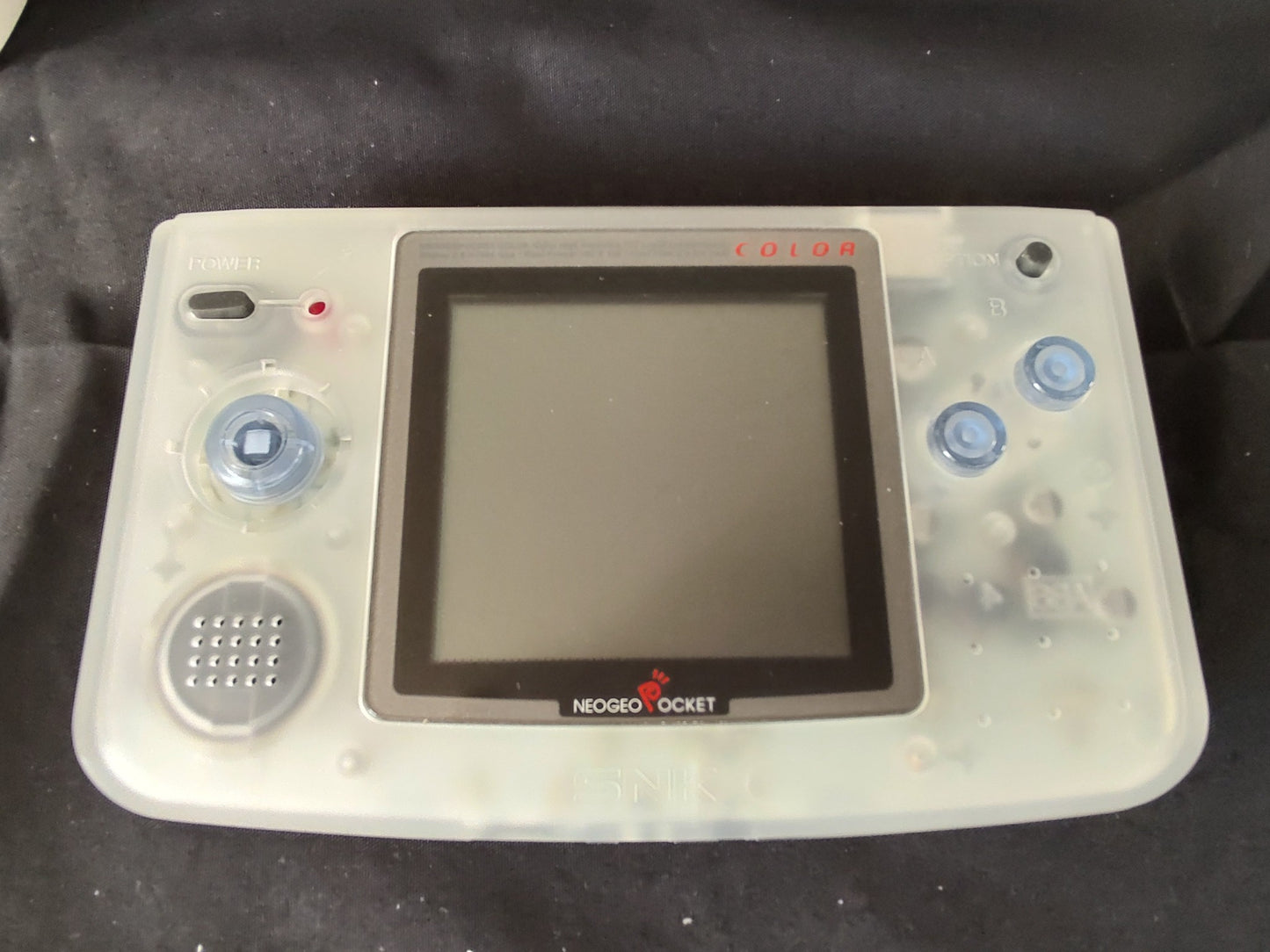 SNK NEOGEO POCKET Color White Console ARUZE, W/Manual Box set, Working-f0320-