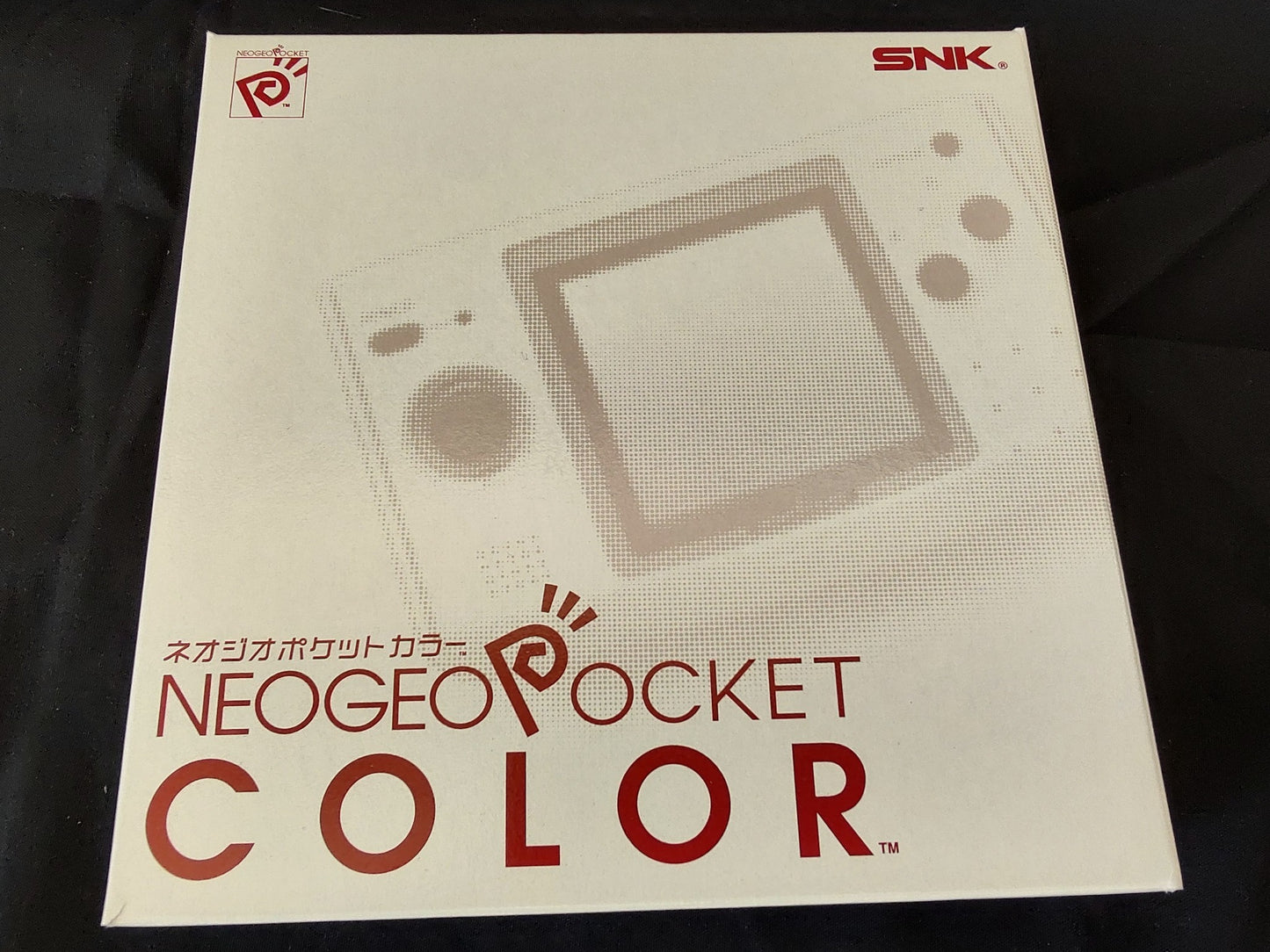 SNK NEOGEO POCKET Color White Console ARUZE, W/Manual Box set, Working-f0320-