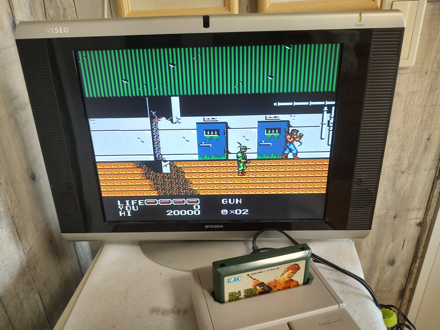 Datsugoku Prisoners of War game cartridge set, Famicom, FC, NES, Working-ef0504-