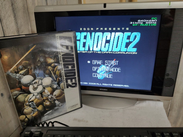 GENOCIDE 2 ZOOM SHARP X68000 Game w/Manual, Box, Working-g0614-2