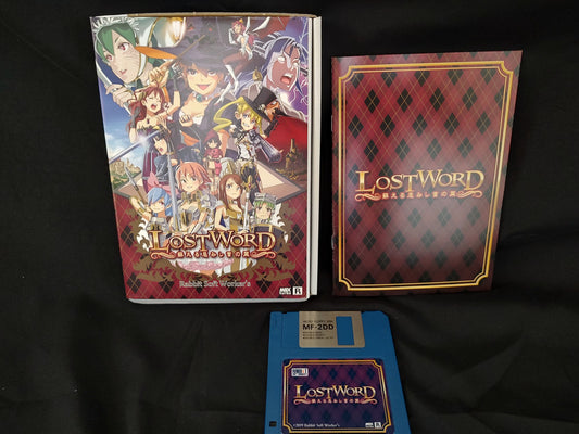 Revival Ver. Lost Word for MSX turboR PC game, Disk, Manual, Box, Working-f0714-