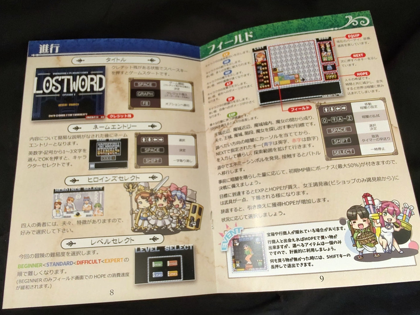Revival Ver. Lost Word for MSX turboR PC game, Disk, Manual, Box, Working-f0714-