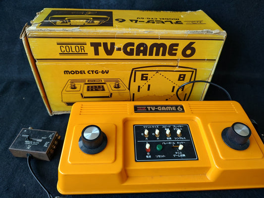 Nintendo TV GAME 6 (CTG-6V) Console,RF switch and Box set, working-f0726-