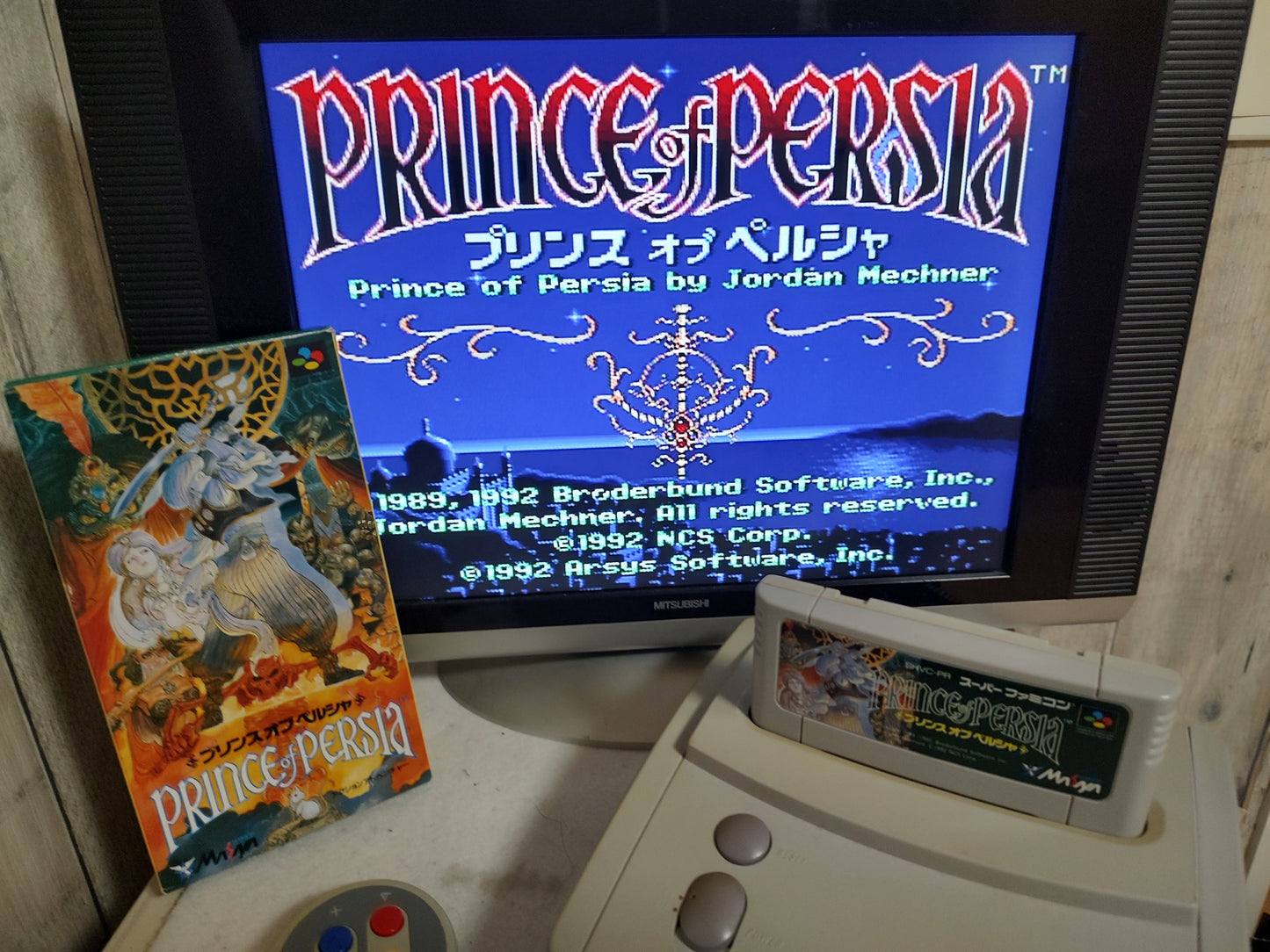 Prince of Persia Super Famicom SFC Cartridge w/,Manual, Box set, Working-f1014-