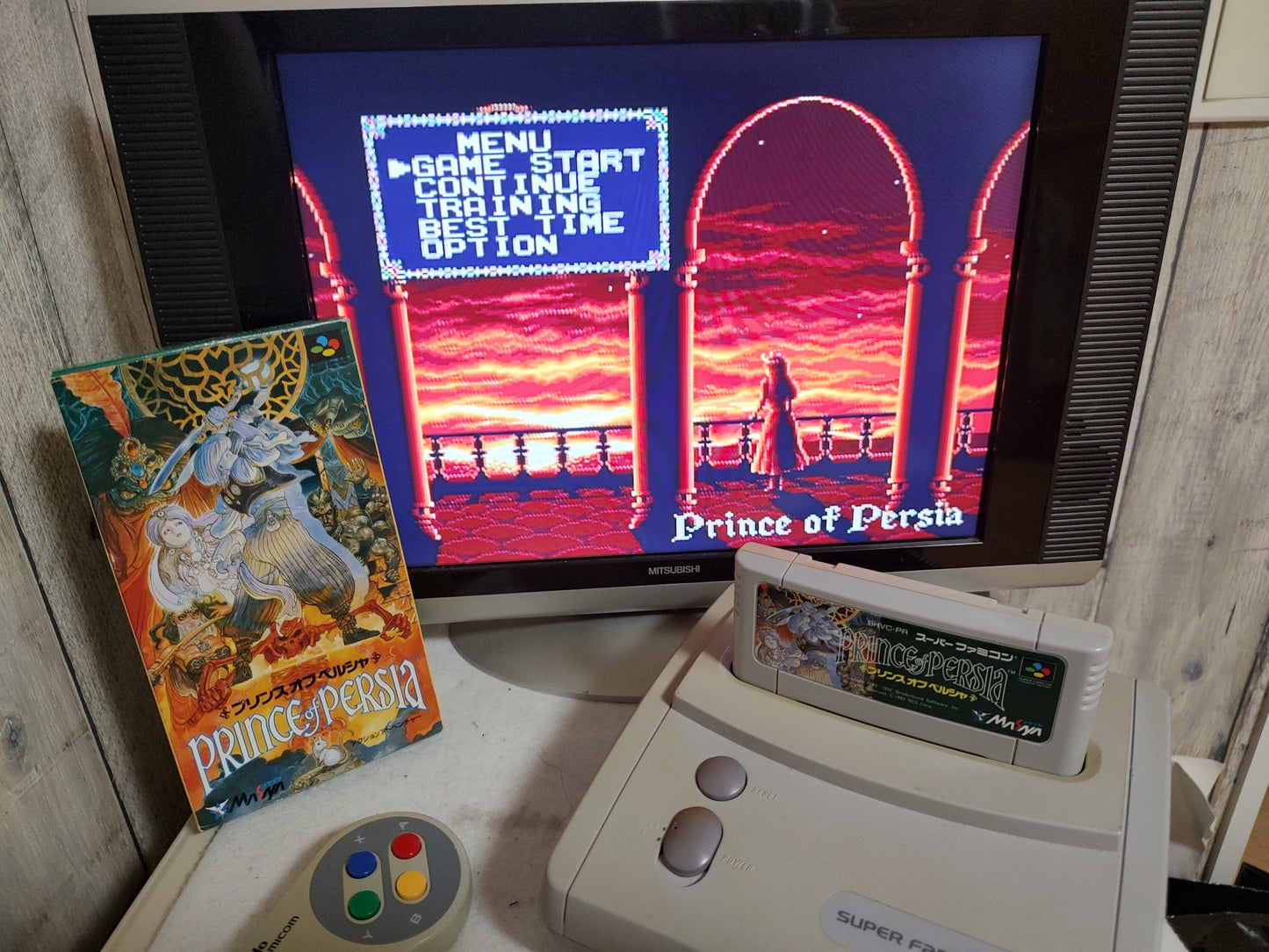 Prince of Persia Super Famicom SFC Cartridge w/,Manual, Box set, Working-f1014-