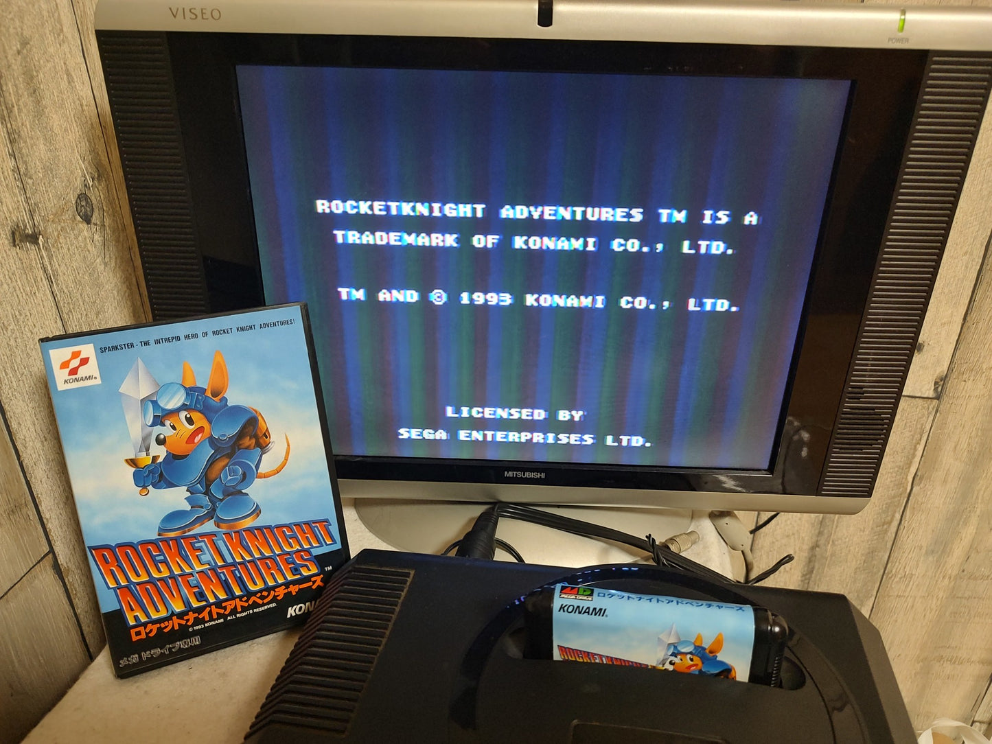 Rocket Knight Adventures SEGA MEGA DRIVE (Genesis ) w/Manual, Card, Box-g0301-