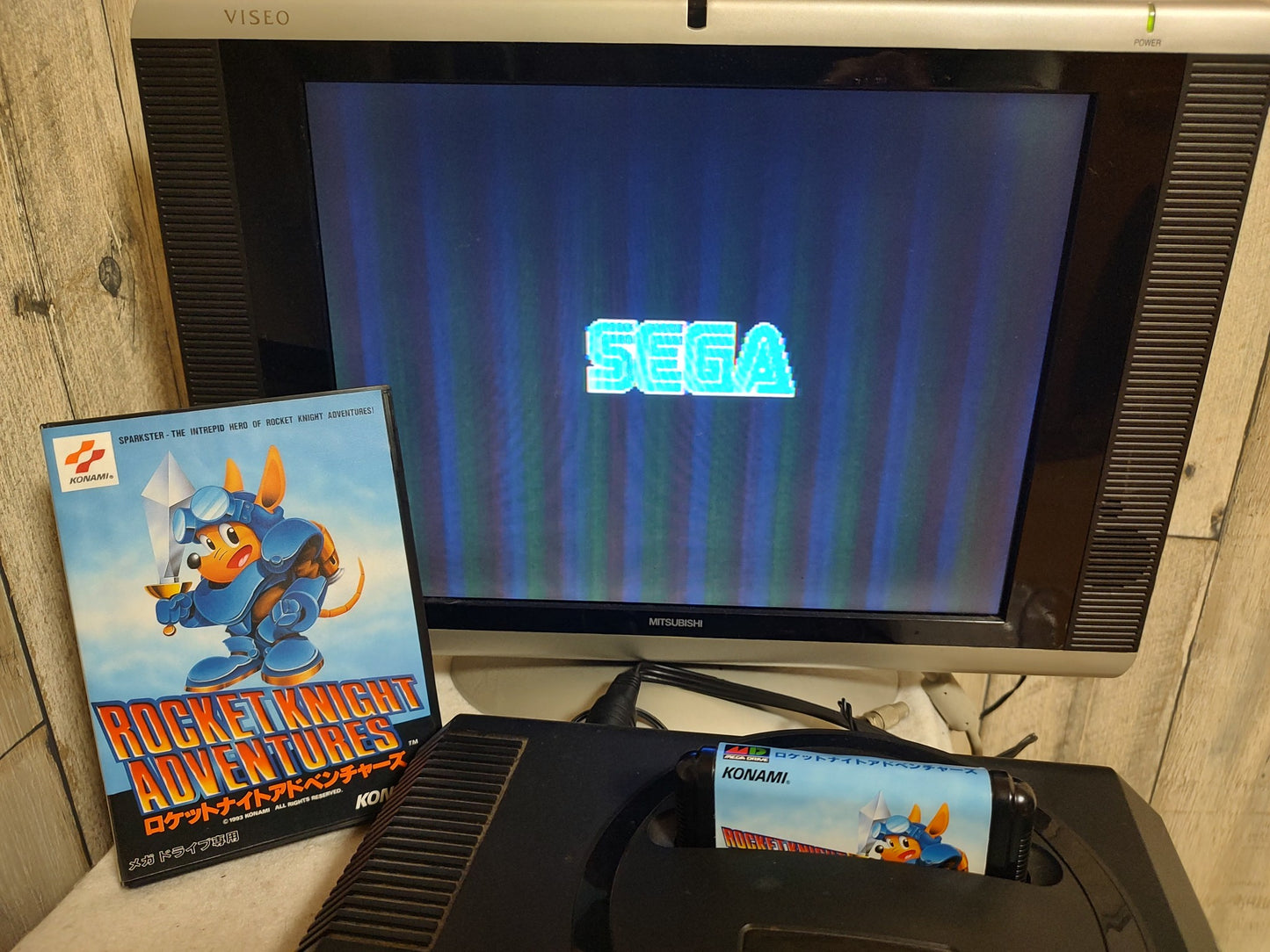Rocket Knight Adventures SEGA MEGA DRIVE (Genesis ) w/Manual, Card, Box-g0301-