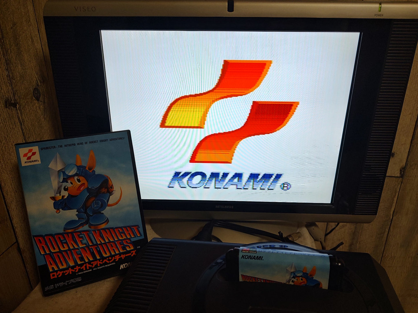 Rocket Knight Adventures SEGA MEGA DRIVE (Genesis ) w/Manual, Card, Box-g0301-