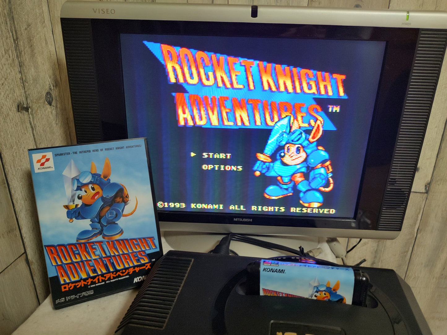 Rocket Knight Adventures SEGA MEGA DRIVE (Genesis ) w/Manual, Card, Box-g0301-
