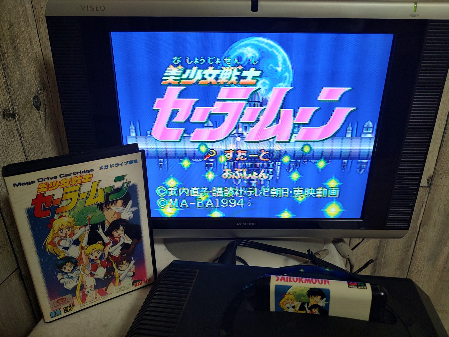 Bishoujo senshi Sailor Moon SEGA MEGA DRIVE Genesis Cartridge, Boxed set-g0301-